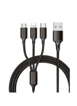 Multi Charging Cable 4Ft 3 in 1 with USB Type C Cable Compatible with Galaxy S10 S9 Plus Note9 Z OnePlus 8T,Micro Cable for Galaxy S7 Edge S6,Nexus,Xbox,PS4 USB Chargers(BLACK) - pzsku/Z5DC6B9081902ECB9FE77Z/45/_/1704975317/6fb8d96a-f341-4b9a-a860-56d7e3160aae