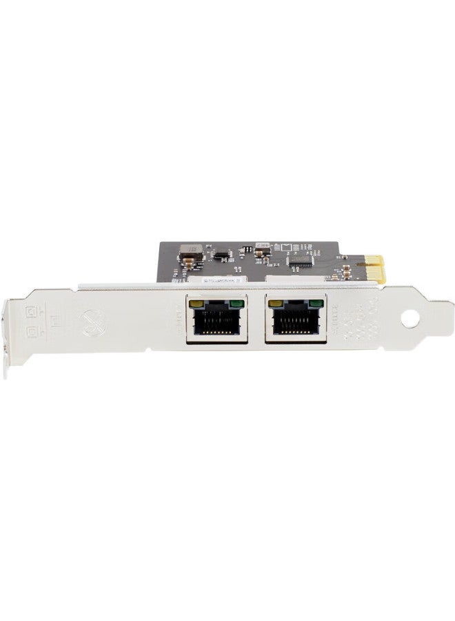 Percko Rtl8125b Dual Network Card Pciex1 2.5g Dual-port Network Card, 2500m Gigabit Network Card, Pxe Bootless Network Adapter, Compatible With Four-port Network Card - Image 3