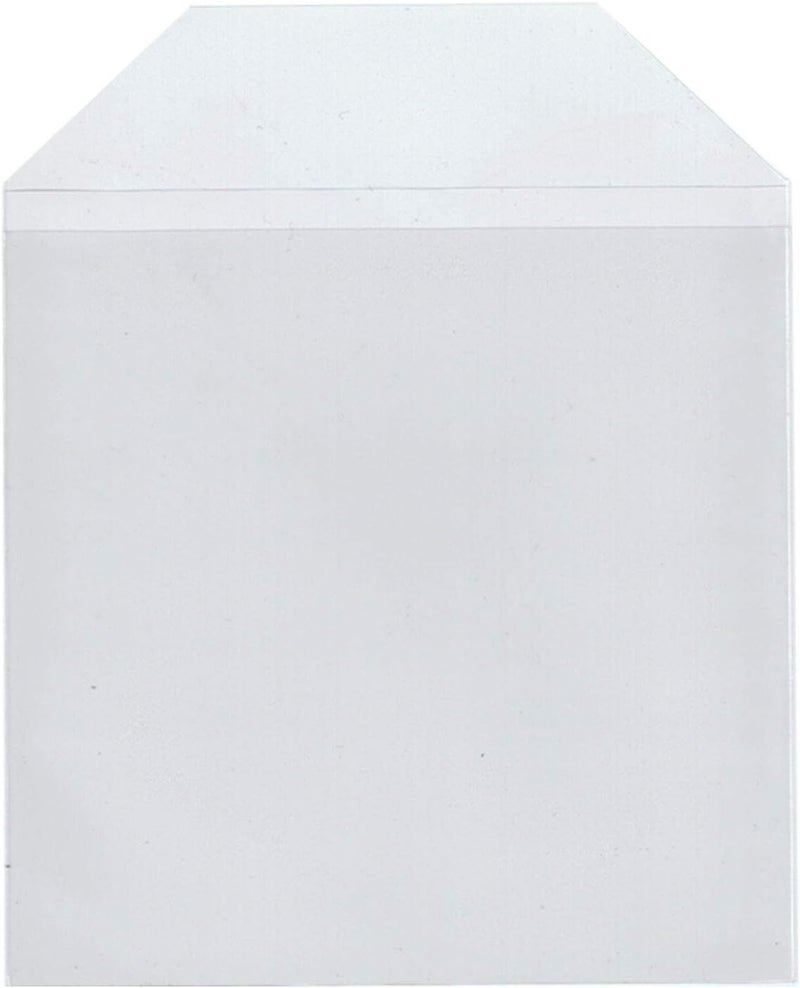 Maxtek 1000 Pieces Clear Transparent CPP Plastic CD DVD Sleeves Envelope Holder 100 Micron Thickness - Image 1