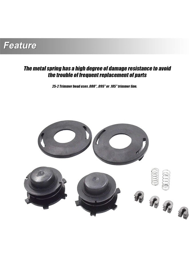 waltyotur 2 Pack Trimmer Head Spool Replacement For Stihl 25-2 Fs80 Fs85 Fs45 Fs55 Fs100 Fs120 Fs130 Fs90 Fs110 Fs56 Fs60 With Cover - Image 4