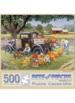 Bits and Pieces Bits and Pieces  500 Piece Jigsaw Puzzle for Adults 18X24  Home Grown  Fall On The Farm 500 pc Jigsaw by Artist John Sloane  - Image 3