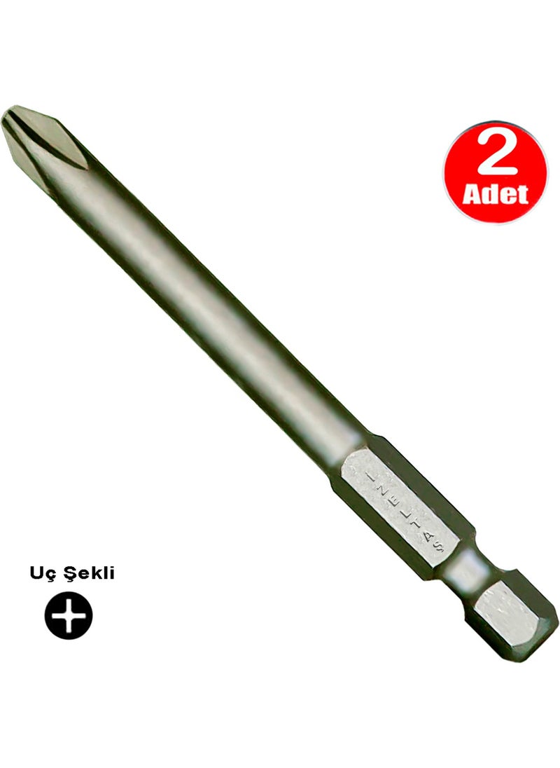 İzeltaş Izeltaş Bits Phillips Drill Screwing Bit Ph2 x 100 mm - 2 Pieces 