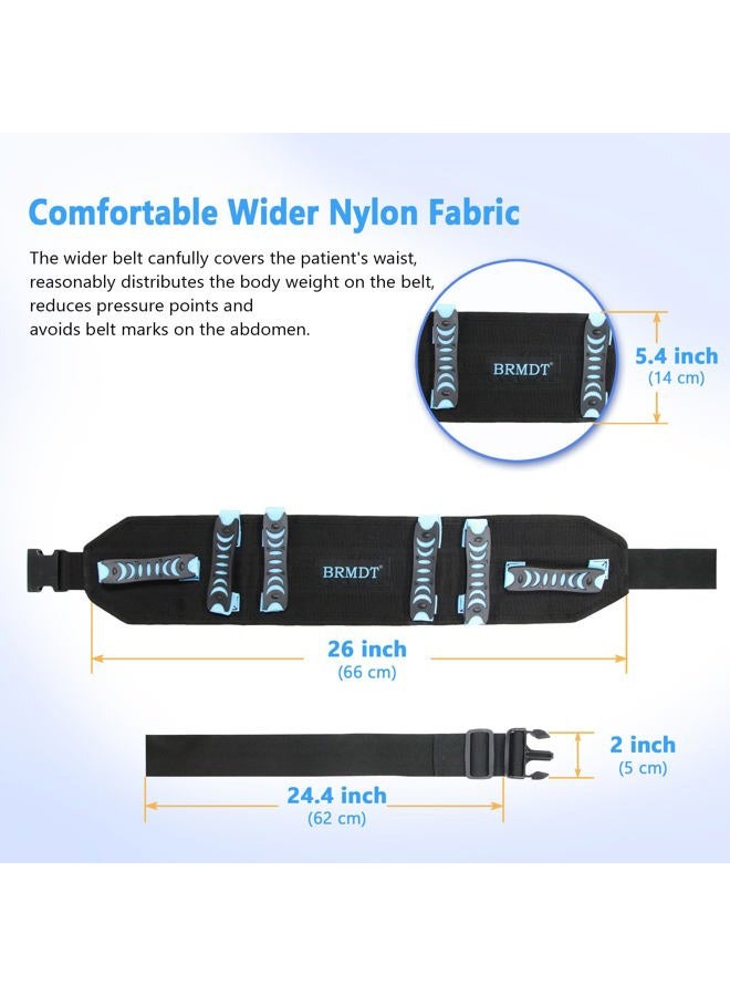 BRMDT Gait Belts Transfer Belts With Handle, Seat Belt for Wheel Chair - Safety Gait Patient Assist-Lift Gait Belt Transfer Belt with Handles, One-click Quick Release Locking Buckle (31"-54") - Image 5
