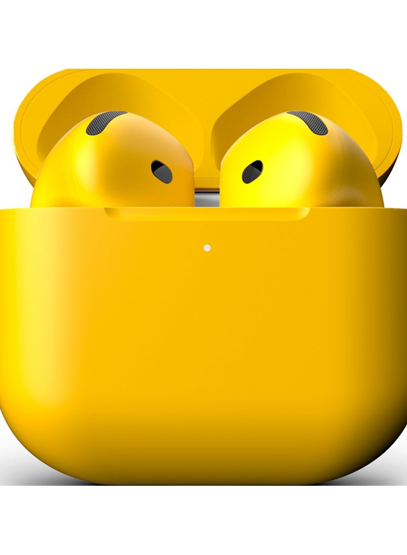 Craft Merlin Craft Customized Apple AirPods 4 ANC Wireless Earbuds – Yellow Bold - Image 2