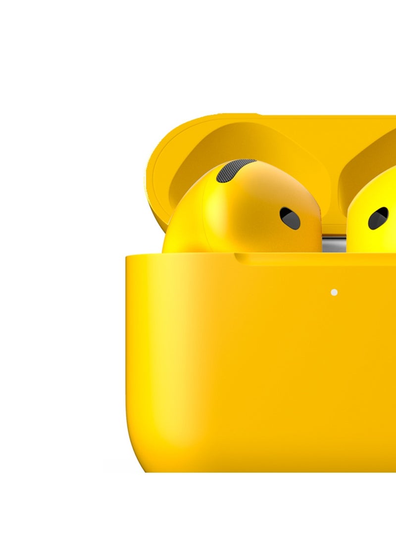 Craft Merlin Craft Customized Apple AirPods 4 ANC Wireless Earbuds – Yellow Bold - Image 3