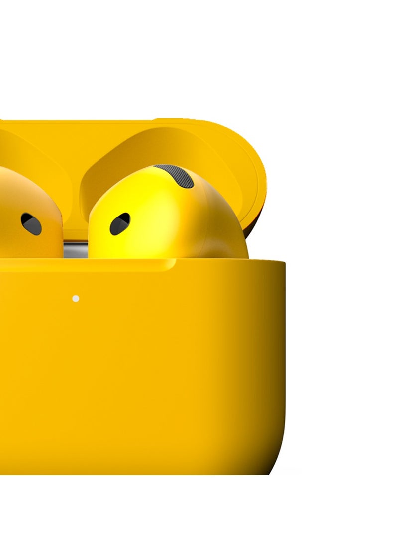 Craft Merlin Craft Customized Apple AirPods 4 ANC Wireless Earbuds – Yellow Bold - Image 4