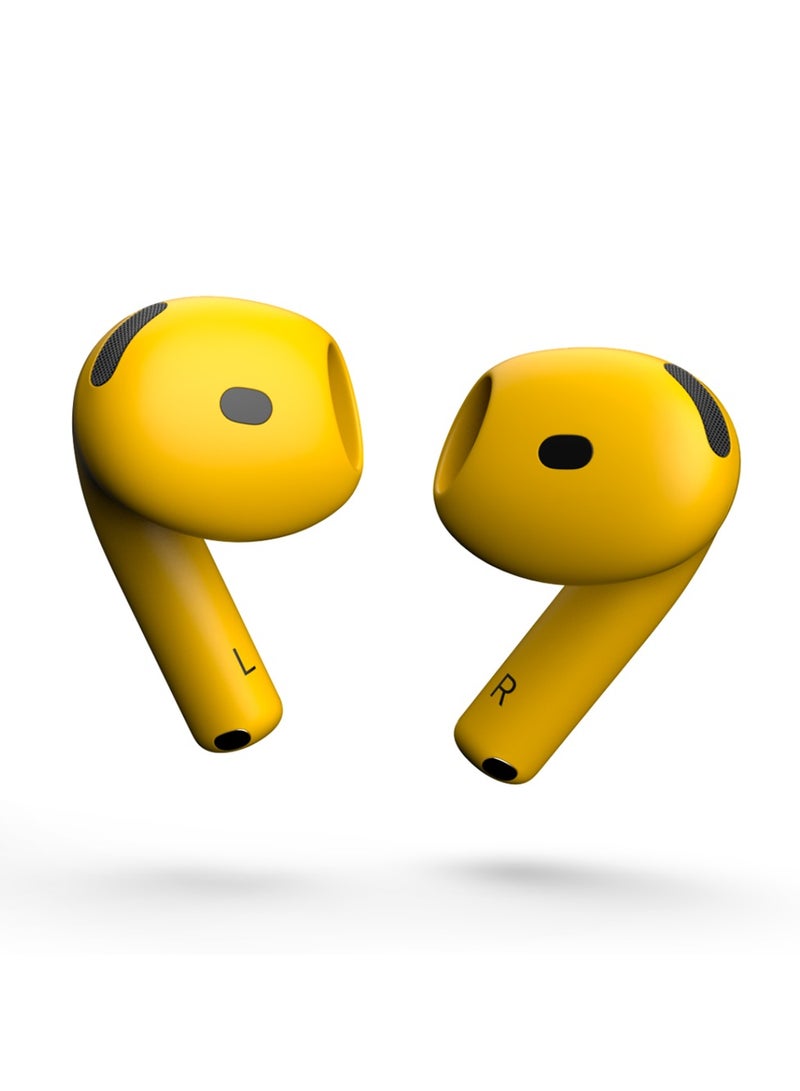 Craft Merlin Craft Customized Apple AirPods 4 ANC Wireless Earbuds – Yellow Bold - Image 5