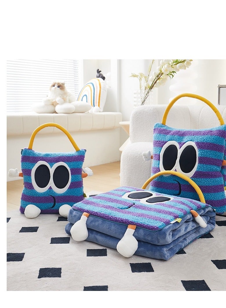 Pillow And Blanket Can Be Used For Both Car And Sofa Cushions, Suitable For Travel, Airplanes, Trains, Beds, Offices, And Rest  - Image 1