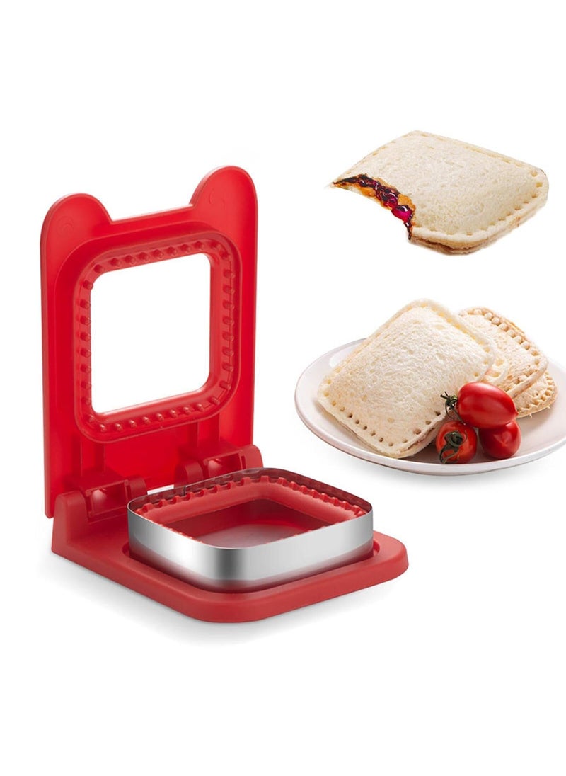 ULTRINA ULTRINA Stainless Steel Sandwich Cutter and Sealer Uncrustables Maker Crustable Bread Cutters Sandwich Decruster for Kids Back to School Bento Box Multicolor  - Image 1