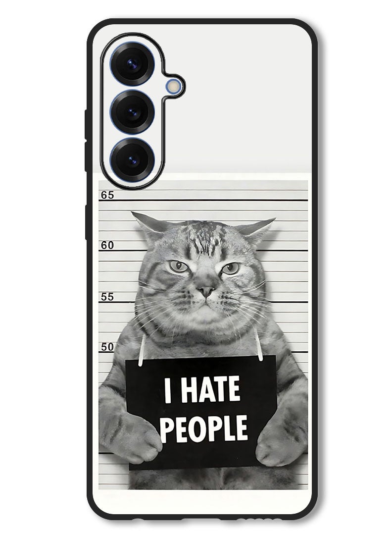 Theodor Case Compatible with Samsung Galaxy A36 Protection Shockproof Bumper Cover i Hate People - Image 1