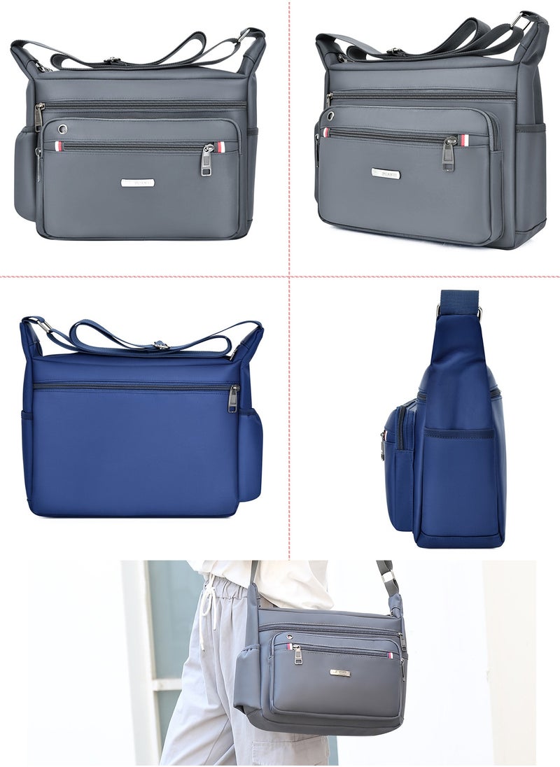 Qiccijoo Messenger Bag for Men,Shoulder Bag for All-Purpose Use Travel Bag Sling Bag Crossbody Bags for Work Business(Grey) - pzsku/Z5DC71C88B79954F219A9Z/45/_/1705150295/97732818-4029-4ae5-8e6c-7f083937466b