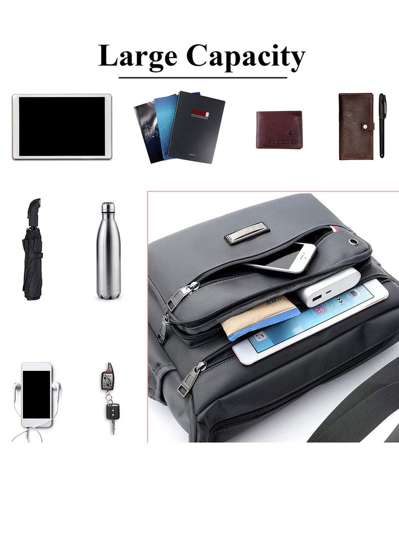 Qiccijoo Messenger Bag for Men,Shoulder Bag for All-Purpose Use Travel Bag Sling Bag Crossbody Bags for Work Business(Grey) - pzsku/Z5DC71C88B79954F219A9Z/45/_/1705150315/746de2cc-2f6a-4fb1-b5a8-0fc21c2d312e