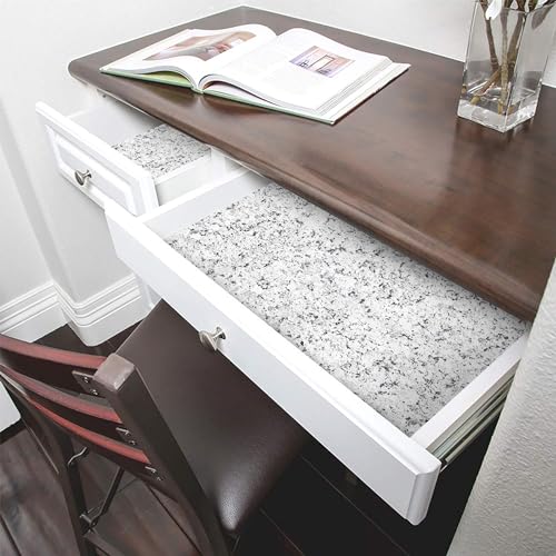 Smart Design Bonded Grip Shelf Liner - 12 Inch x 10 Feet - Non Adhesive, Strong Grip Bottom, Easy Clean Kitchen Drawer, Cabinet, Cupboard Dresser Protector Cover, Non Slip Rubber Mat - Diamond Granite - Image 4
