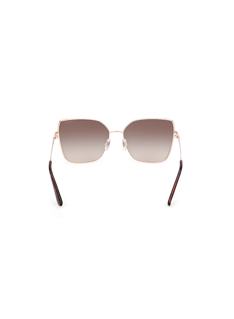 GUESS FULL RIM FEMALE BUTTERFLY GOLD METAL SUNGLASSES - Image 4