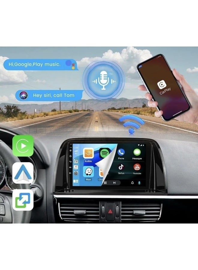 Vierex Fit Mazda CX-5 Car Stereo CX5 Android Screen 2013-2016 With Apple Carplay Android Auto Wireless WiFi DSP FM&AM BT AHD Camera Included Fast Interface QLED (4+32GB 360D Cameras) - Image 4