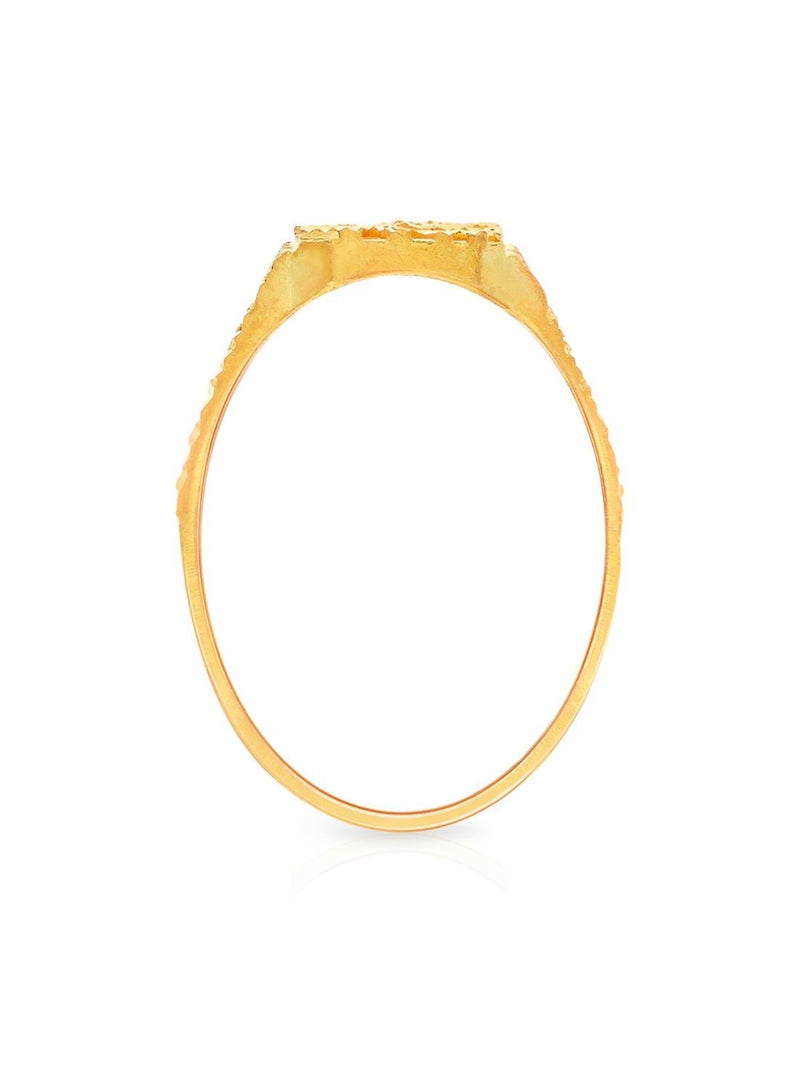Malabar Gold and Diamonds خاتم من الذهب الأصفر عيار 22 قيراط عيار 916 RG1166964Y18 للرجال  - Image 3