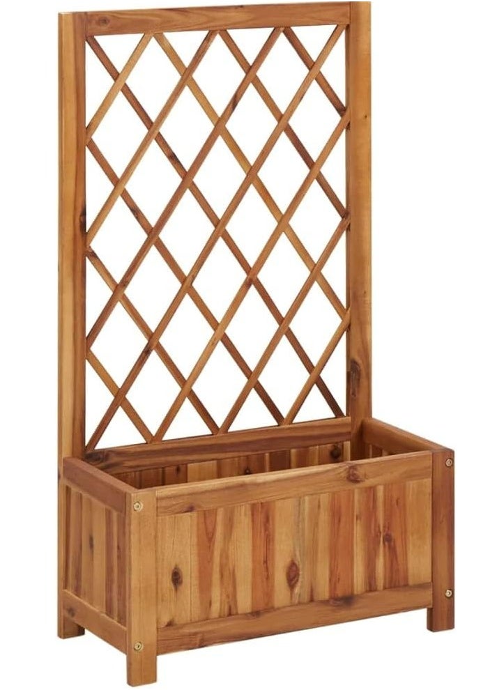 SIDRA WOODEN PLANTER WITH TRELLIS,Planter Box Indoor Garden Home Garden Indoor Veg Garden Wooden pot Garden raised bed 