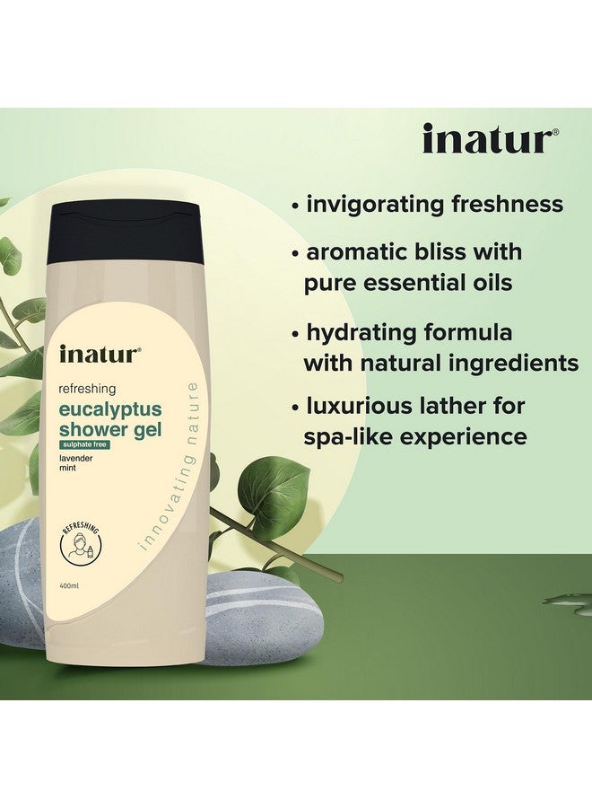 إناتور جل استحمام الأوكالبتوس لتجربة تنظيف لطيفة ومنعشة مع النعناع واللافندر لجميع أنواع البشرة 400 مل - Image 5