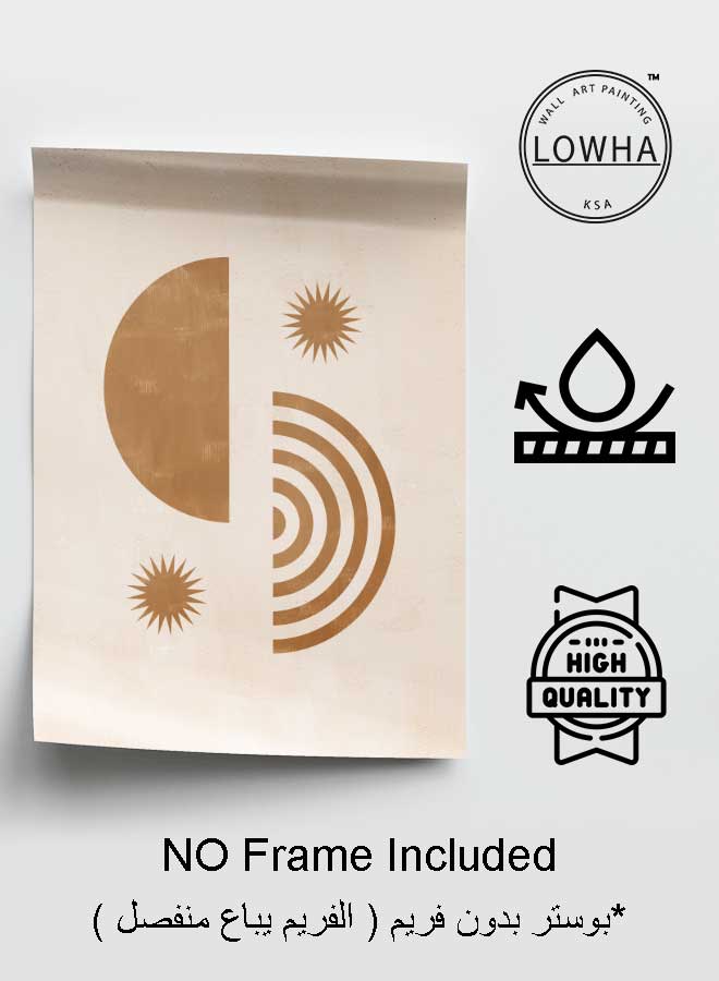 LOWHA Poster Painting Art With Four Separate Pieces Of Double-Sided Stickers Abstract Art For Home Bedroom Living Room And Office Decor - Image 3