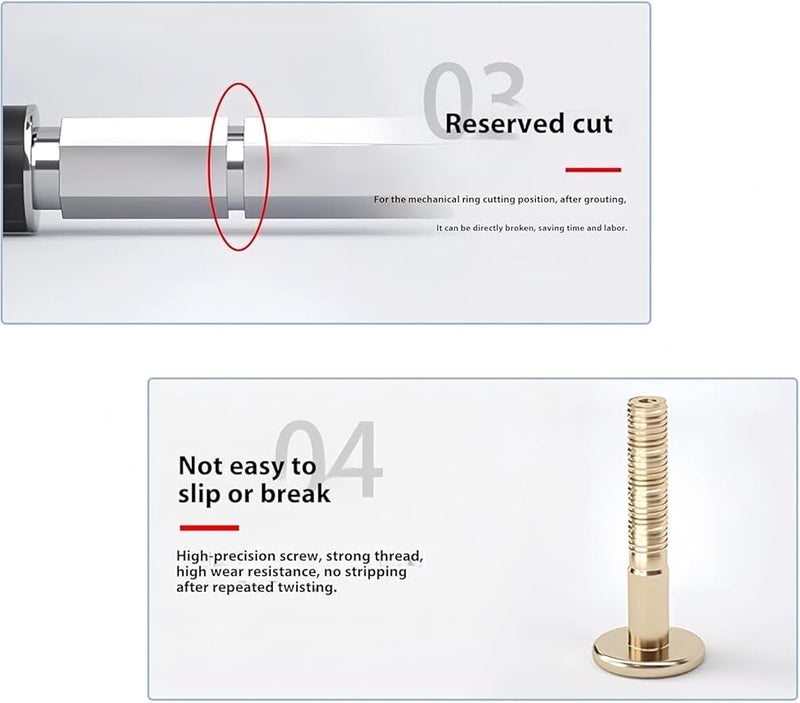 13mm Dia 100Pcs Grout Packer Nozzle High Pressure Injection Crack Repair Waterproofing Tool - Image 5