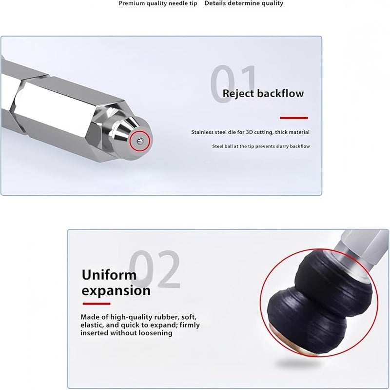 13mm Dia 100Pcs Grout Packer Nozzle High Pressure Injection Crack Repair Waterproofing Tool - Image 4