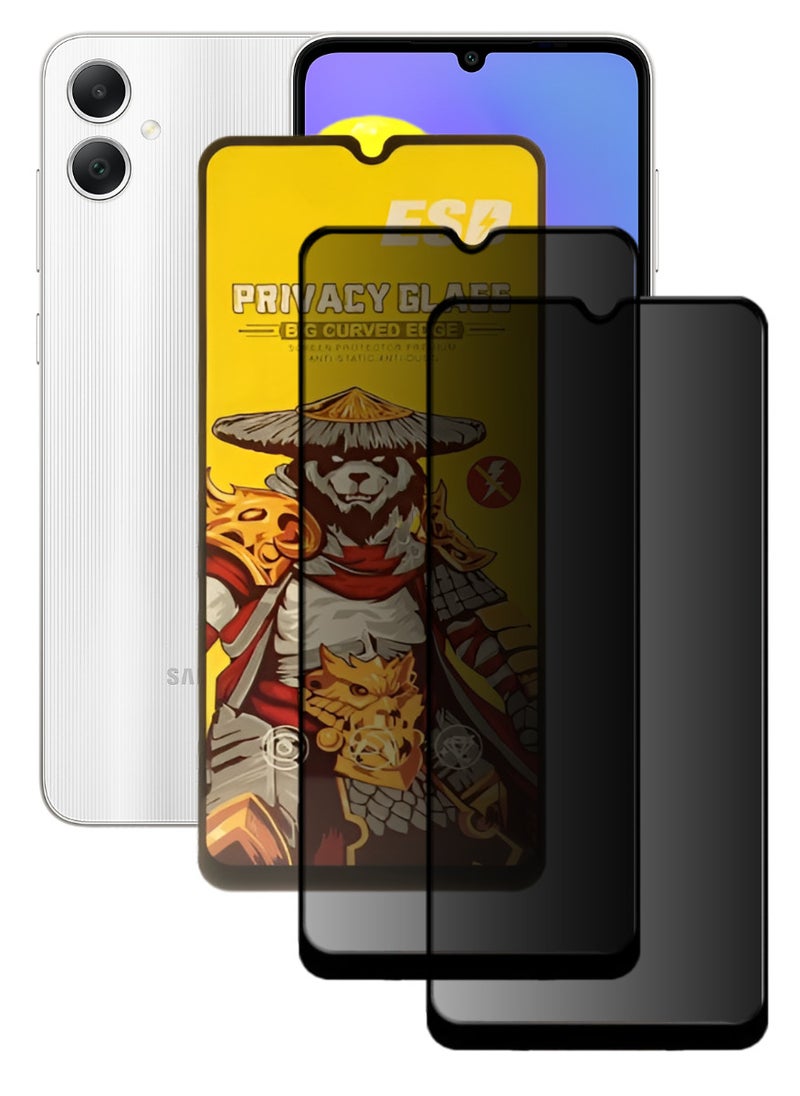 ESD 2 Pieces Tempered Dustproof Privacy Glass Screen Protector Compatible For Samsung Galaxy A05 - Image 1