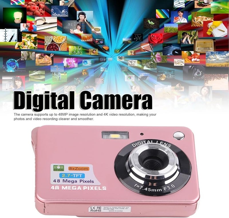 4K Digital Camera 48MP 8X Zoom Anti Shake Vlogging Compact Camera for Photography - Image 3