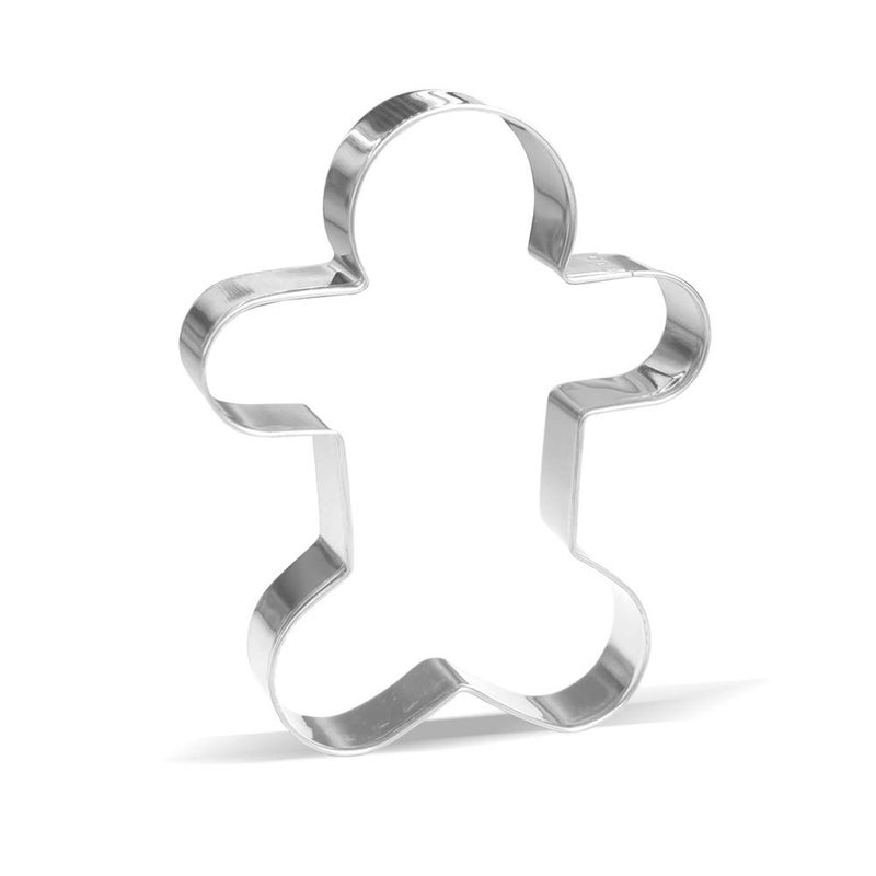 Keewah 5.6 inch Gingerbread Man Cookie Cutter - Stainless Steel - Image 1