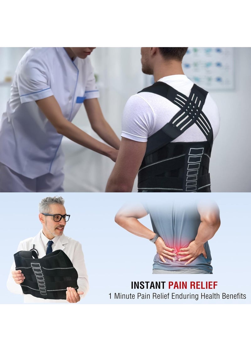 عربست حزام تقويم العمود الفقري للرجال والنساء - مشد قطني ذكي مع نظام محاذاة عمودية، مُصمم لتخفيف آلام أسفل الظهر وتصحيح الوضعية الفوري - Image 4