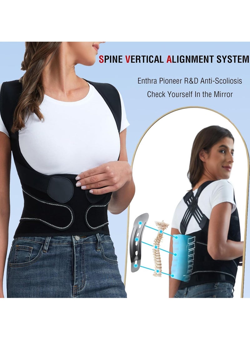 عربست حزام تقويم العمود الفقري للرجال والنساء - مشد قطني ذكي مع نظام محاذاة عمودية، مُصمم لتخفيف آلام أسفل الظهر وتصحيح الوضعية الفوري - Image 2