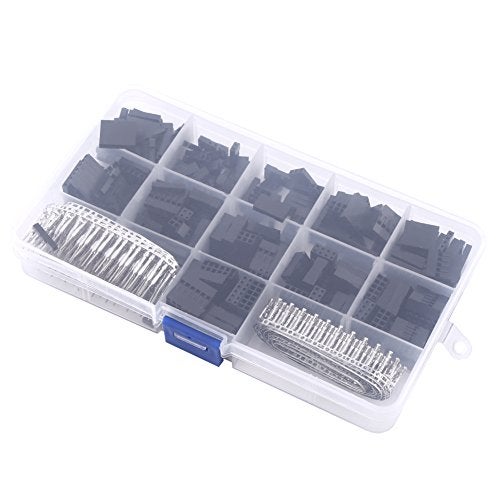 YOSOO 620Pcs Jumper Wire Cable Pin Header Connector Housing Kit Male & Female Crimp Pins Terminal with Box - Image 1