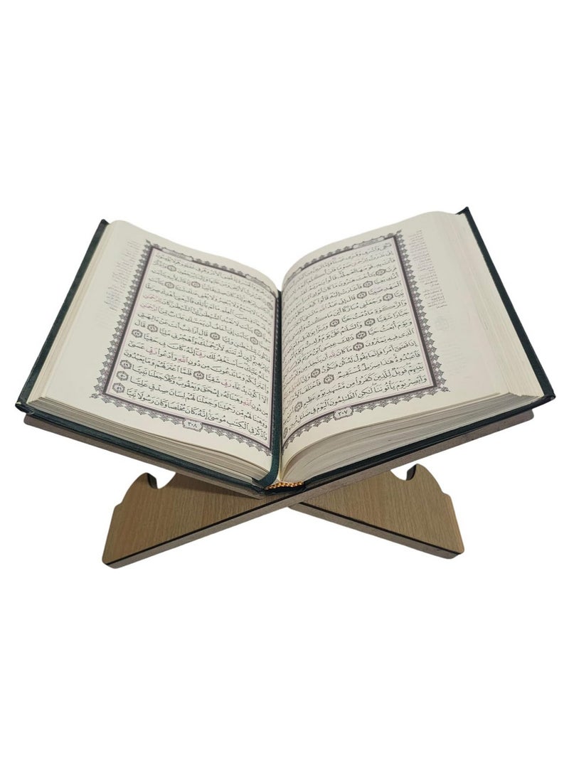 حامل مصحف فاخر من الخشب المزخرف 20 * 30 سم سهل الاستخدام والتطبيق - Image 2