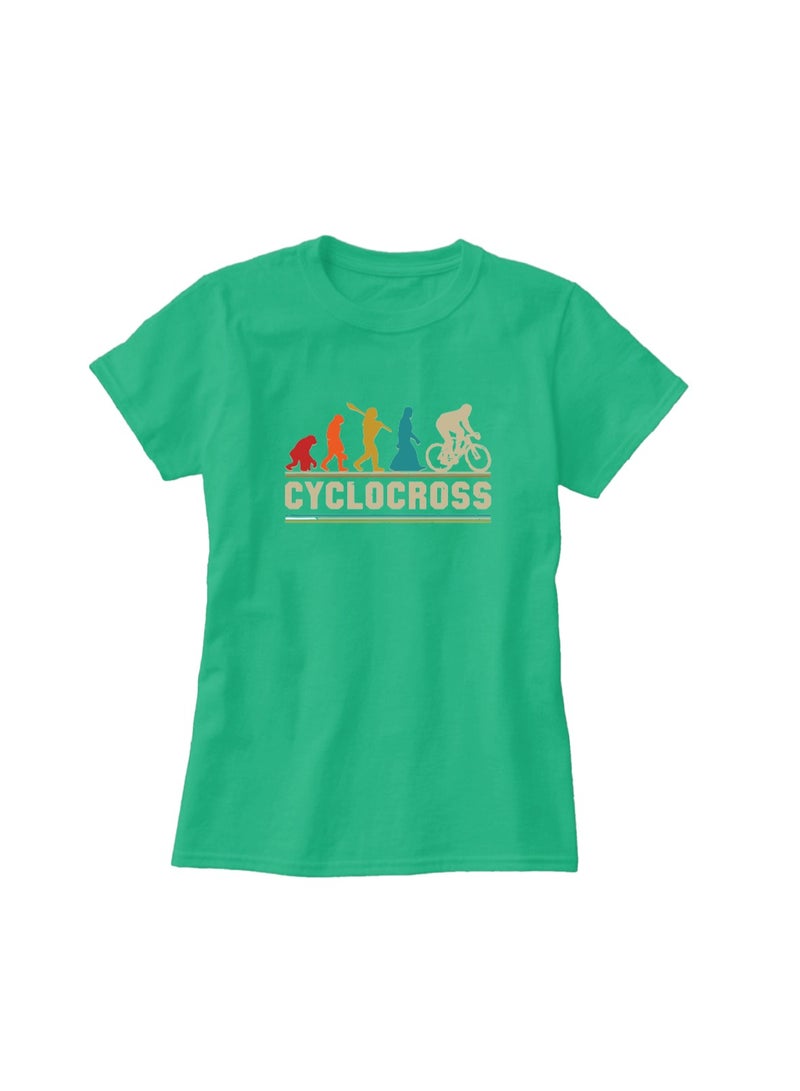 PRINTSHOP4ME Cycling Design Printed Adult Unisex Cotton T-Shirt - Fun and Colorful Bicycle T-Shirt with Round Neck Short Sleeve - Perfect for Cyclists - Image 3