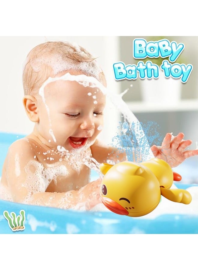 ألعاب استحمام من 5 قطع، ألعاب سباحة تعمل باللف، مجموعة ألعاب استحمام مائية عائمة، مجموعة ألعاب سباحة حيوانات لطيفة، ألعاب حمام سباحة على شكل ساعة، ألعاب حمام سباحة للأطفال، مجموعة ألعاب حمام آمنة للأطفال الصغار، ألعاب حمام حيوانات، ألعاب استحمام خالية من العفن، لعبة دش، تطفو على الماء، سهلة الإمساك، مضادة للبكتيريا، وقت استحمام ممتع، هدايا عيد ميلاد للبنات والأولاد. - Image 3
