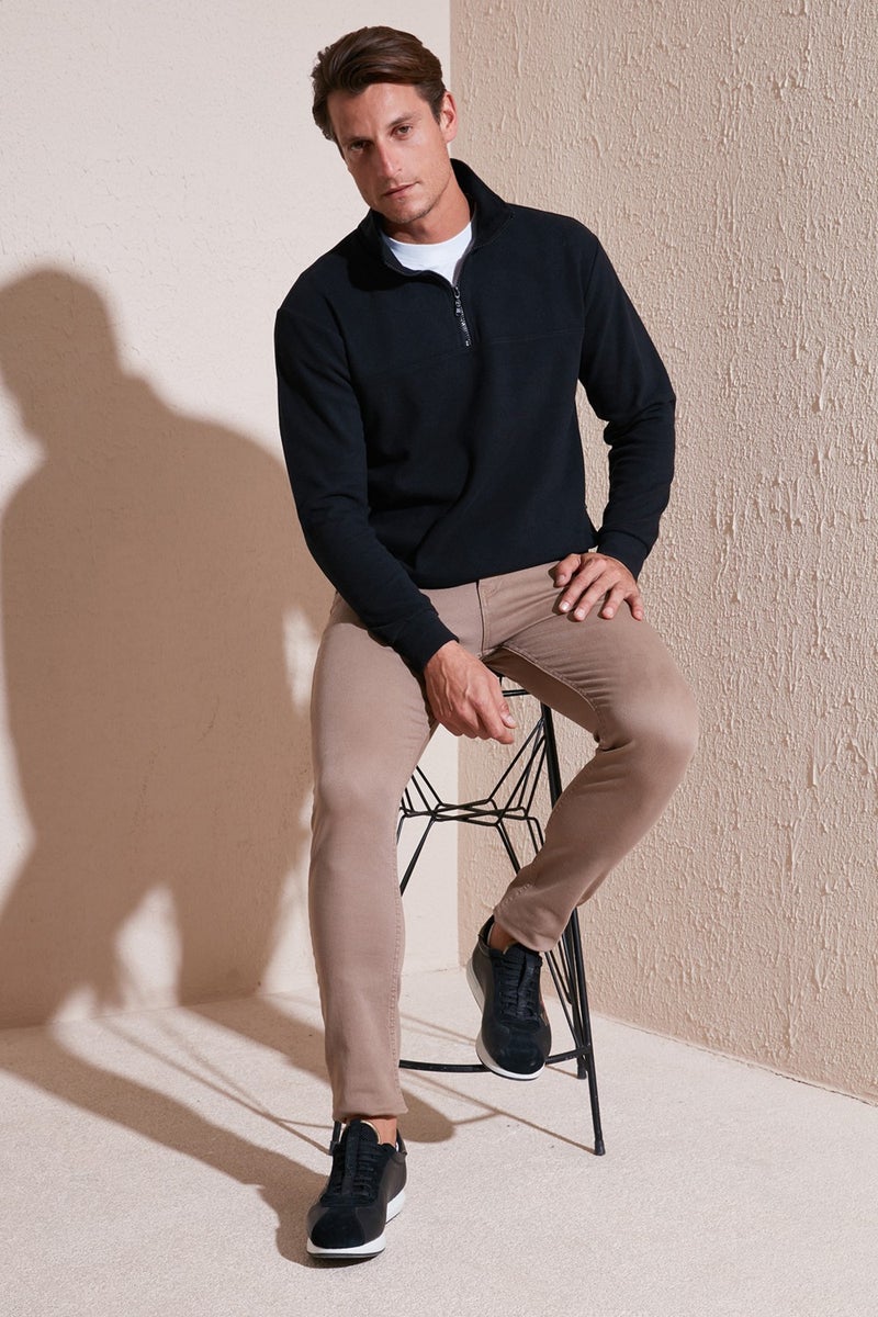 Buratti Cotton Regular Fit Sweater Men's Sweater 456112 Br  - Image 2