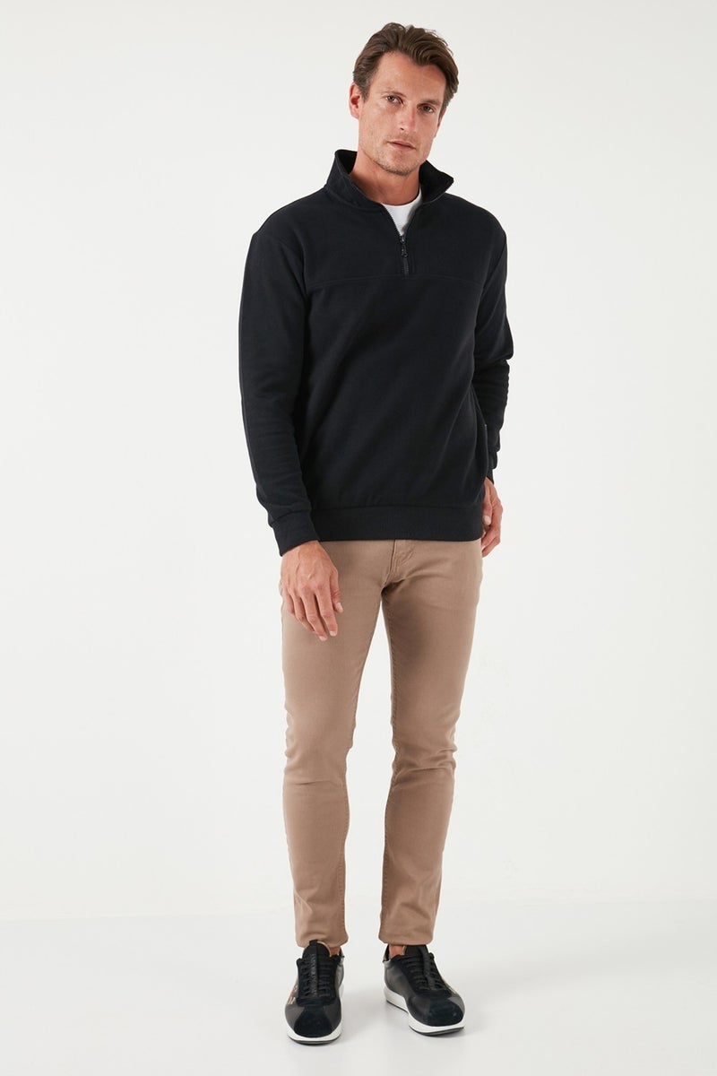 Buratti Cotton Regular Fit Sweater Men's Sweater 456112 Br  - Image 4