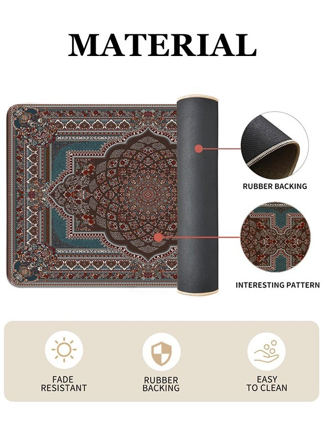Generic 2 PCS Kitchen Floor Mats Rugs Set, Cushion Floor Carpet, Waterproof, Oil Resistant and Anti-Fatigue PU Standing Mat for Kitchen, Floor, Office, Sink, Laundry 45*75CM+45*120CM  - Image 2