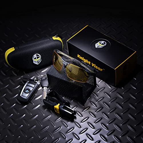 BLUPOND Night Vision Glasses for Driving For Men Women - Yellow Tint Anti Glare Glasses for Nighttime - Knight Visor - Image 5
