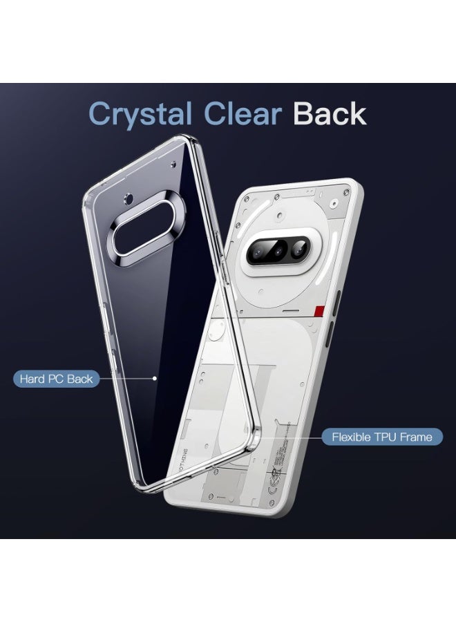 MUNTAQI Case for Nothing Phone 3a – Clear Shockproof Bumper Cover with Hard Back, Slim Fit Protective Transparent Case, Anti-Scratch, Non-Yellowing, Durable Lightweight Phone Cover - Image 4
