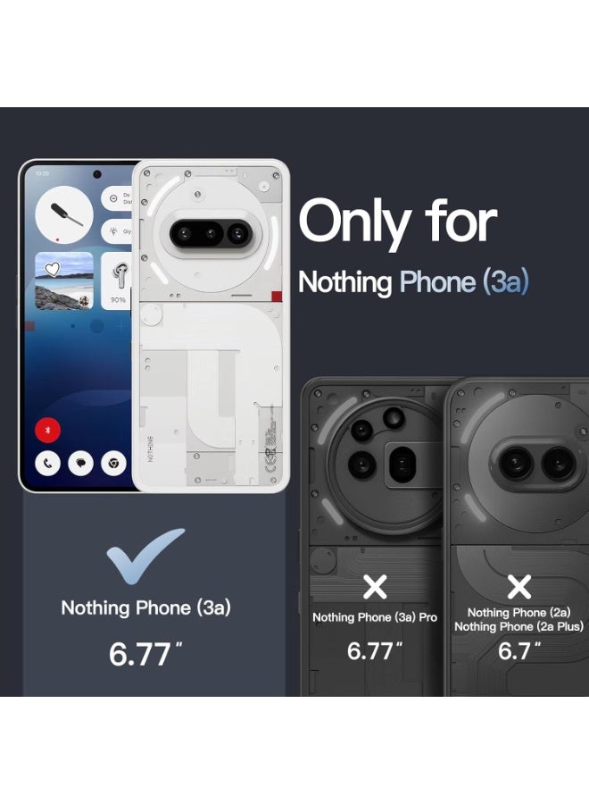 MUNTAQI Case for Nothing Phone 3a – Clear Shockproof Bumper Cover with Hard Back, Slim Fit Protective Transparent Case, Anti-Scratch, Non-Yellowing, Durable Lightweight Phone Cover - Image 5