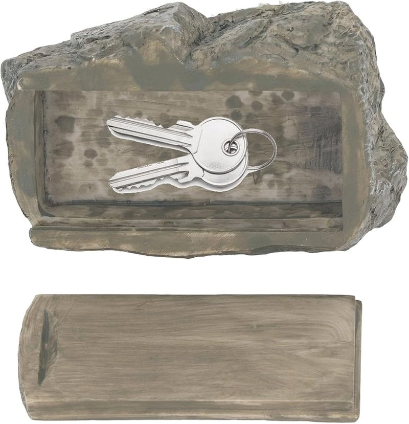 LED Fake Rock Key Box Decorative Resin Outdoor Garden Yard Accessory - Image 4