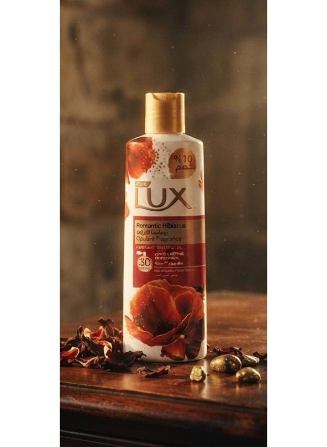 Lux Shower Gel Romantic Hibiscus + Lofa Multi Color 250Ml(Packaging may vary) - Image 4