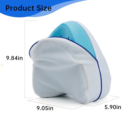 UXIETIN Upgrade Invisible Zippered Pillow Cover Compatible with Contour Legacy Knee Pillow,Anti-Pilling and Washable Legacy Leg and Knee Foam Support Cover Only (White) - Image 4