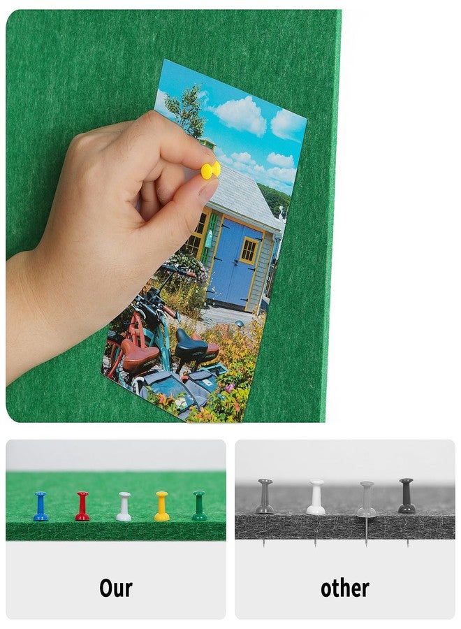 Arlasuo Large Cork Board for Wall 35" x 23", Bulletin Board, 6 Pack Felt Wall Tiles with 40 Pushpins, Cork Boards for Office Pin Board Tack Board Cork Boards - Image 3