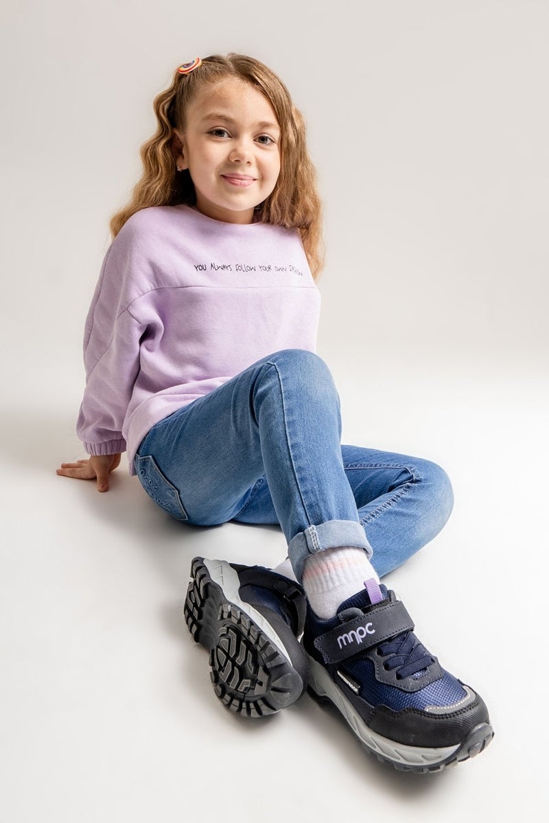 Mnpc Girl Navy Blue Waterproof Outdoor Shoes  - Image 1