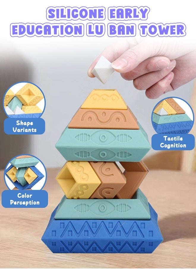 Generic Soft Silicone Building Blocks Baby Stacking Toy Teething Gel Chew Toy - 30pcs  - Image 3