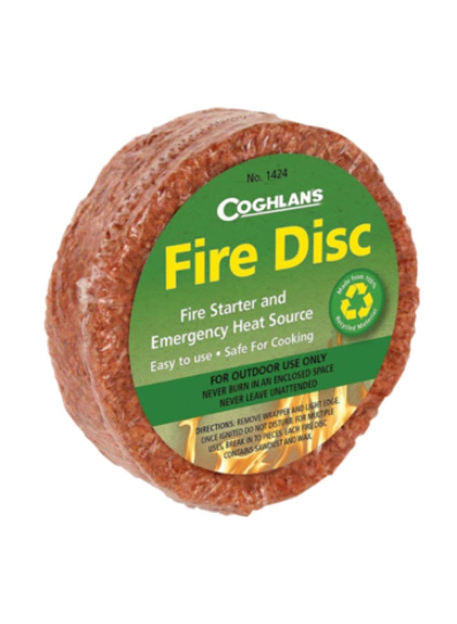 COGHLANS Emergency Heat Fire Disc Brown 3.5oz 1424 - Image 1