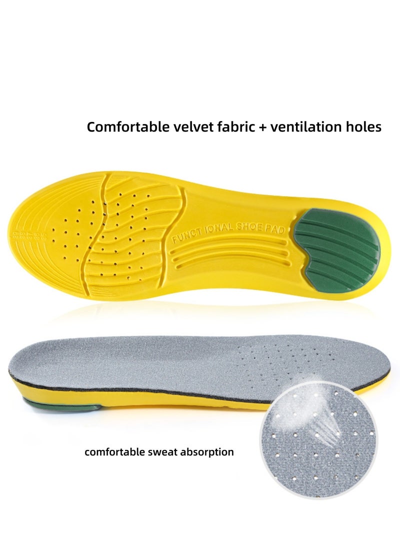 NOVOLAN - NOVOLAN Sports Insoles Men's Basketball Running Any Cutting Length, Memory Foam Cushioning Sports Training Insoles Thick And Breathable Eva Material Insoles, Soft Slow-Rebound Memory Foam - Image 1