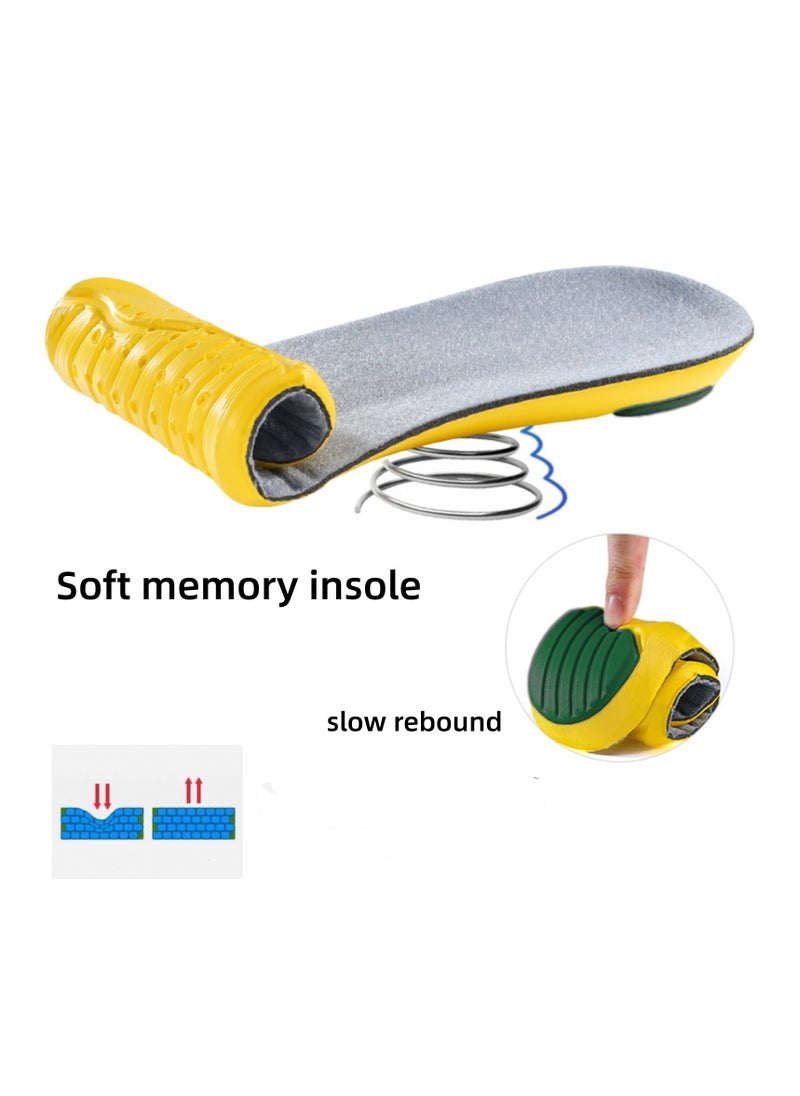 NOVOLAN - NOVOLAN Sports Insoles Men's Basketball Running Any Cutting Length, Memory Foam Cushioning Sports Training Insoles Thick And Breathable Eva Material Insoles, Soft Slow-Rebound Memory Foam - Image 1