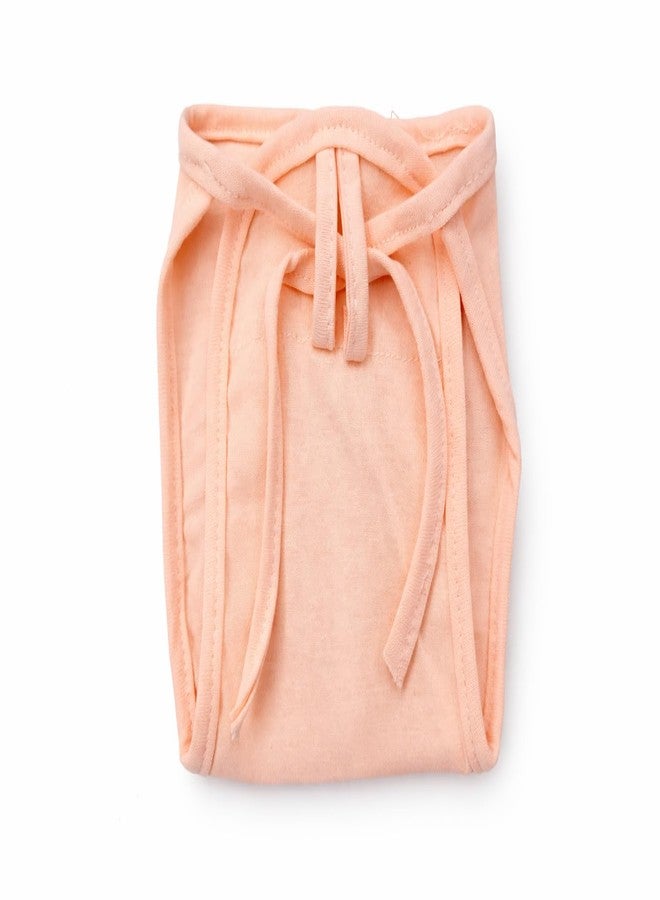 CUTEABLY طقم ملابس أطفال حديثي الولادة لطيف للغاية، يتضمن قبعة وقفازات وجوارب وحفاضات، مصنوع من قطن ناعم ومسامي، مناسب للجنسين، من عمر 0 إلى 3 أشهر (برتقالي) - Image 5